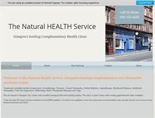 Tablet Screenshot of naturalhealthservice.info